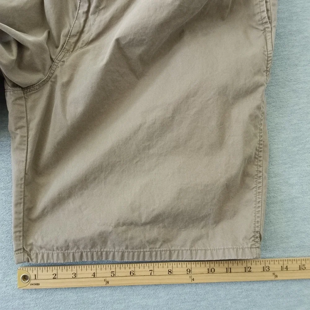 Polo Ralph Lauren Mens Pleated Chino Shorts Khaki Tan Cotton USA Made Size 35